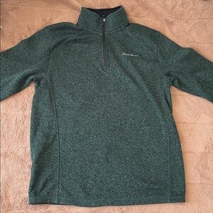 Eddie Bauer Forest Green Half-Zip Pullover